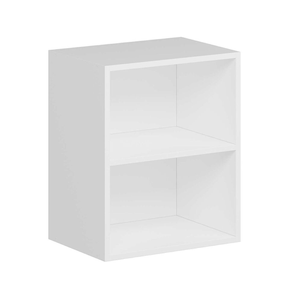 Alvinka Mutfak Modül Üst 1Dk1R 50-H60Cm Dolap Beyaz Alm Cam Mdf