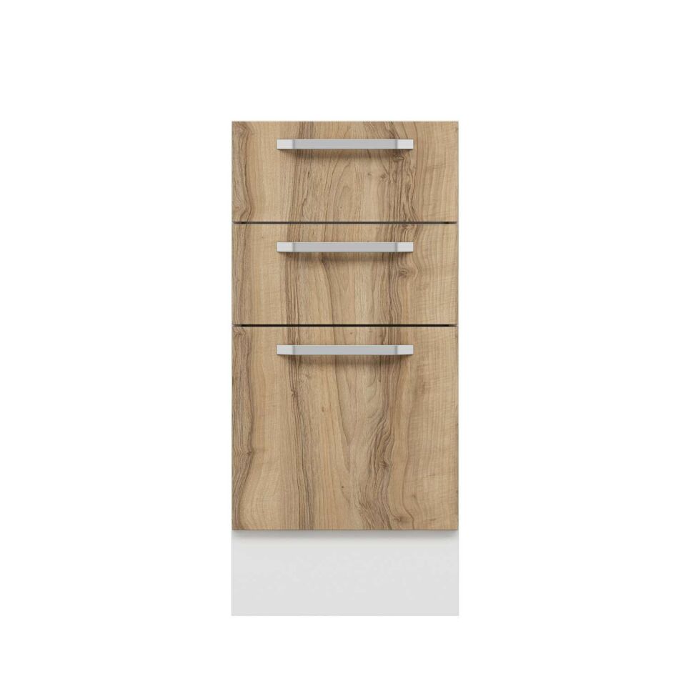 Alvinka Mutfak Modül Duz Alt 3Ç1B2K 40Cm Dolap Beyaz Dore