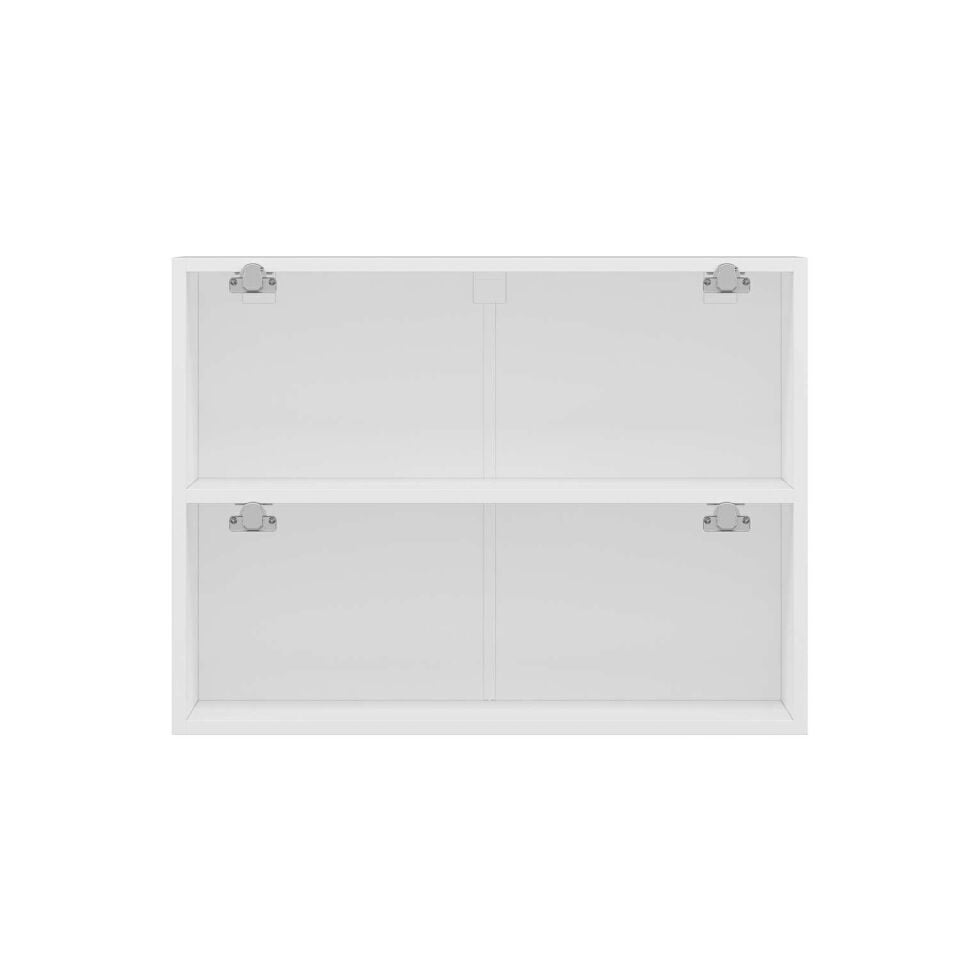 Alvinka Mutfak Modül Hg_J Üst 2Yk1R 80-H60Cm Dolap Beyaz Kumtası Mdf Gövde