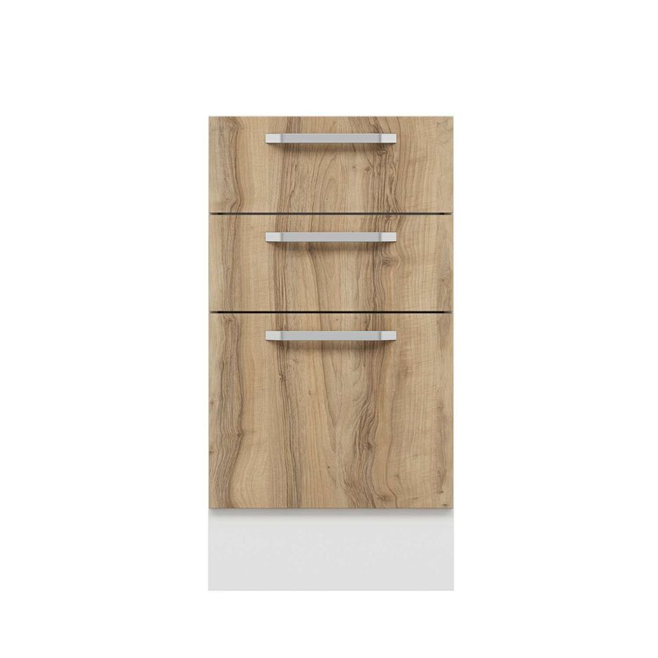 Alvinka Mutfak Modül Duz Alt 3Ç1B2K 45Cm Dolap Beyaz Dore