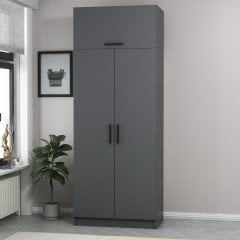 Minar Kale 2 Kapaklı Dolap Ve Yüklük Antrasit