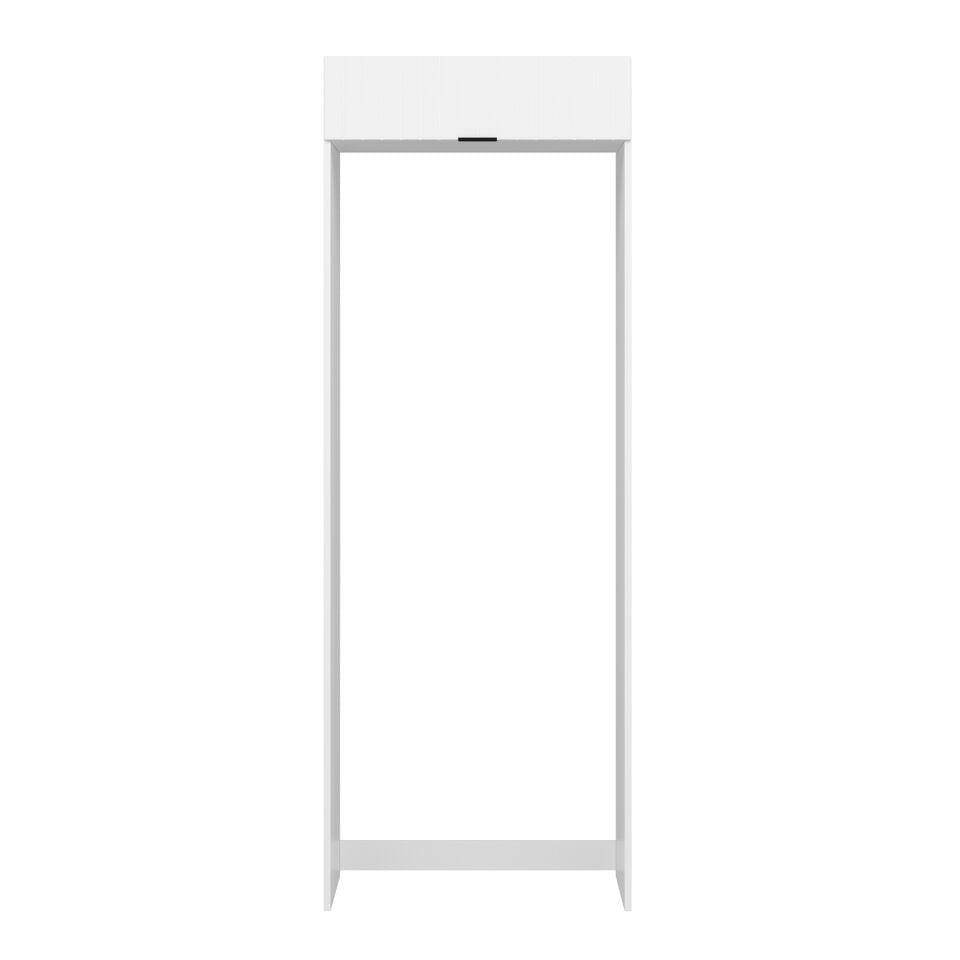 Alvinka Mutfak Modül Mbr_B 80-H222Cm Buz Dolabı Beyaz Beyaz