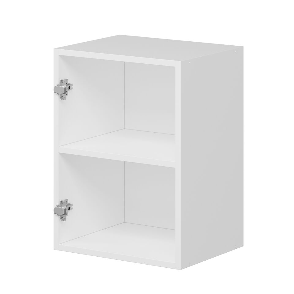 Alvinka Mutfak Modül Mbr_B Üst 1Dk1R 45-H60Cm Dolap Beyaz Antrasit Mdf