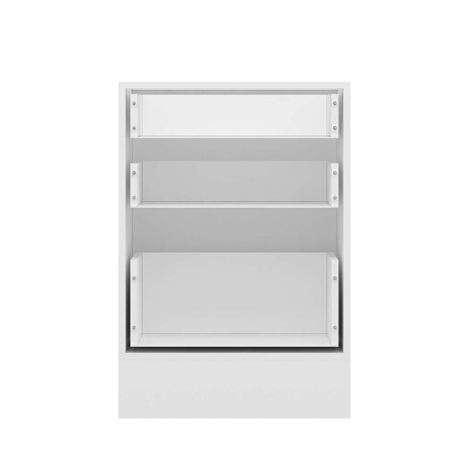 Alvinka Mutfak Modül Duz Alt 3Ç1B2K 60Cm Dolap Beyaz Beyaz