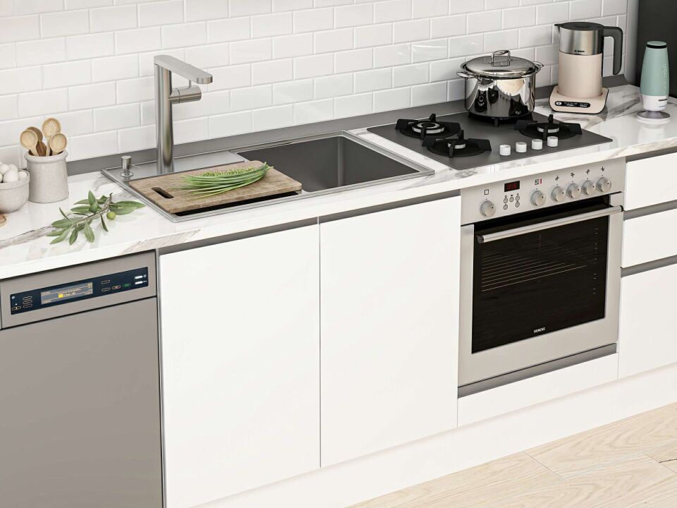 Alvinka 310X210 Cm High Gloss Mutfak Dolabı Mb-E80B60S50-1 High Gloss | Beyaz - Suntalam