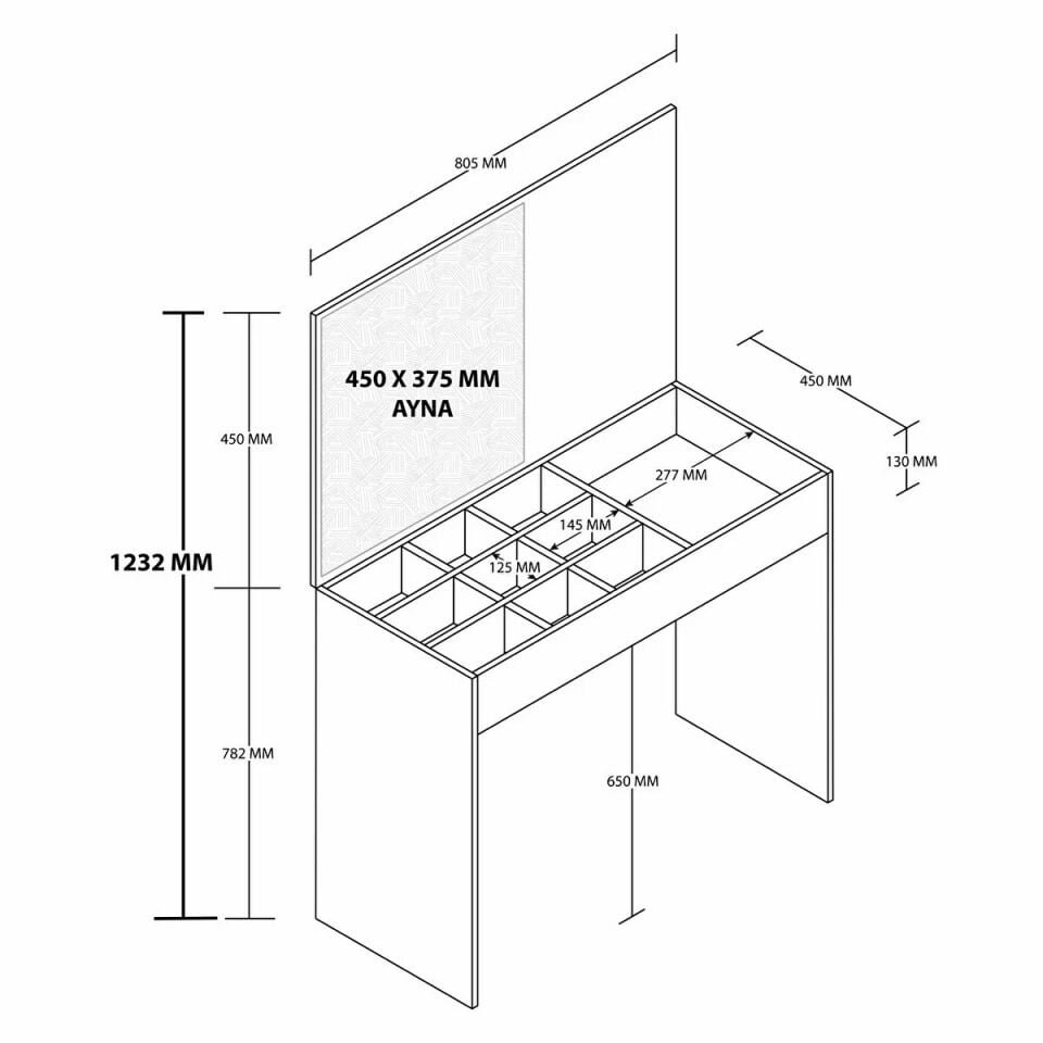 Belin Makyaj Masası-Safirmeşe