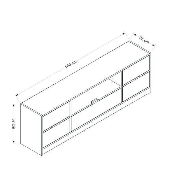 Elina Tv Ünitesi - Dore/Antrasit