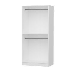 k Aynalı Zincir Dolap - Beyaz 210CM