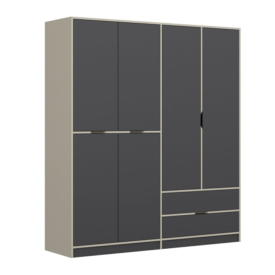 Silva 4K Dolap Kumtaşı Antrasit