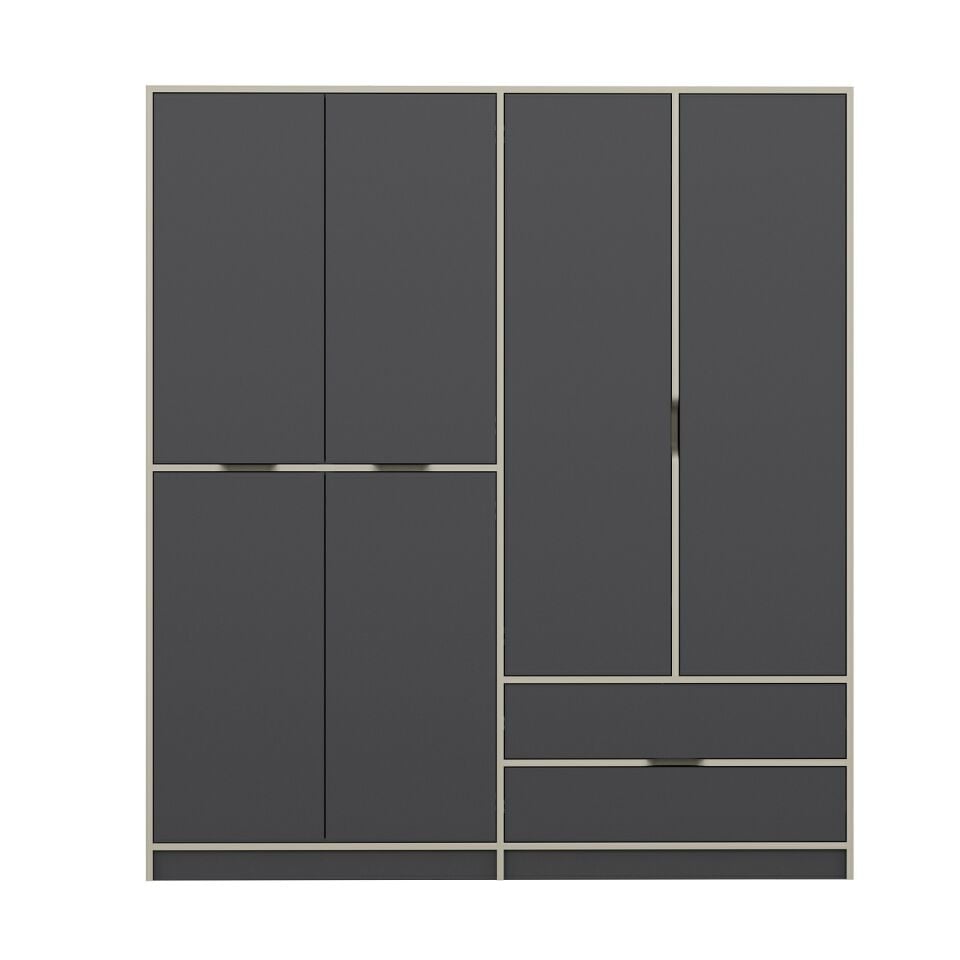 Silva 4K Dolap Kumtaşı Antrasit