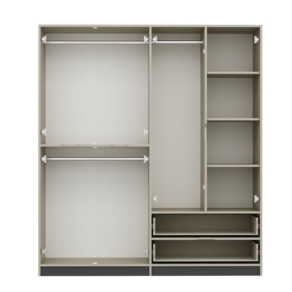 Silva 4K Dolap Kumtaşı Antrasit