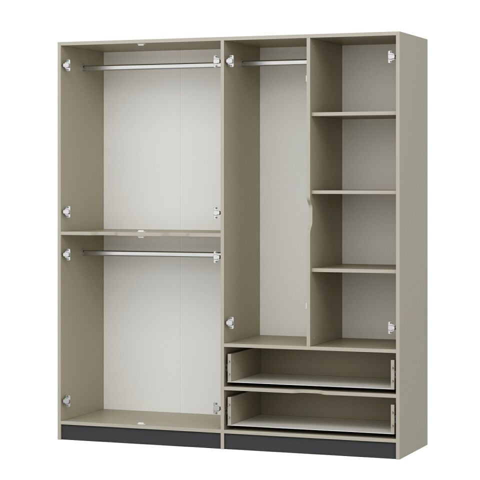 Silva 4K Dolap Kumtaşı Antrasit