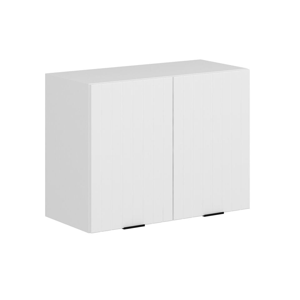 Alvinka Mutfak Modül Mbr_B Üst 2Dk1R 80-H60Cm Dolap Beyaz Beyaz