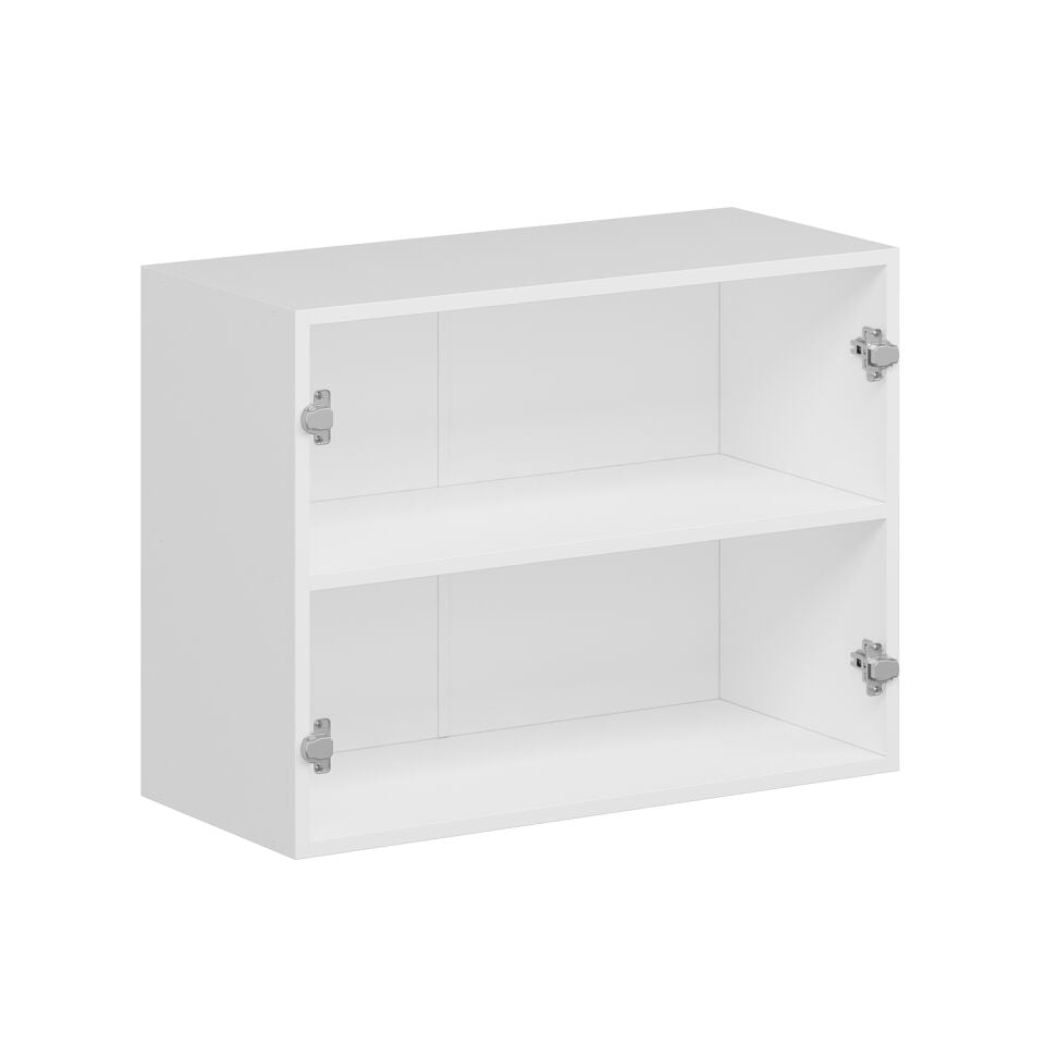 Alvinka Mutfak Modül Mbr_B Üst 2Dk1R 80-H60Cm Dolap Beyaz Beyaz