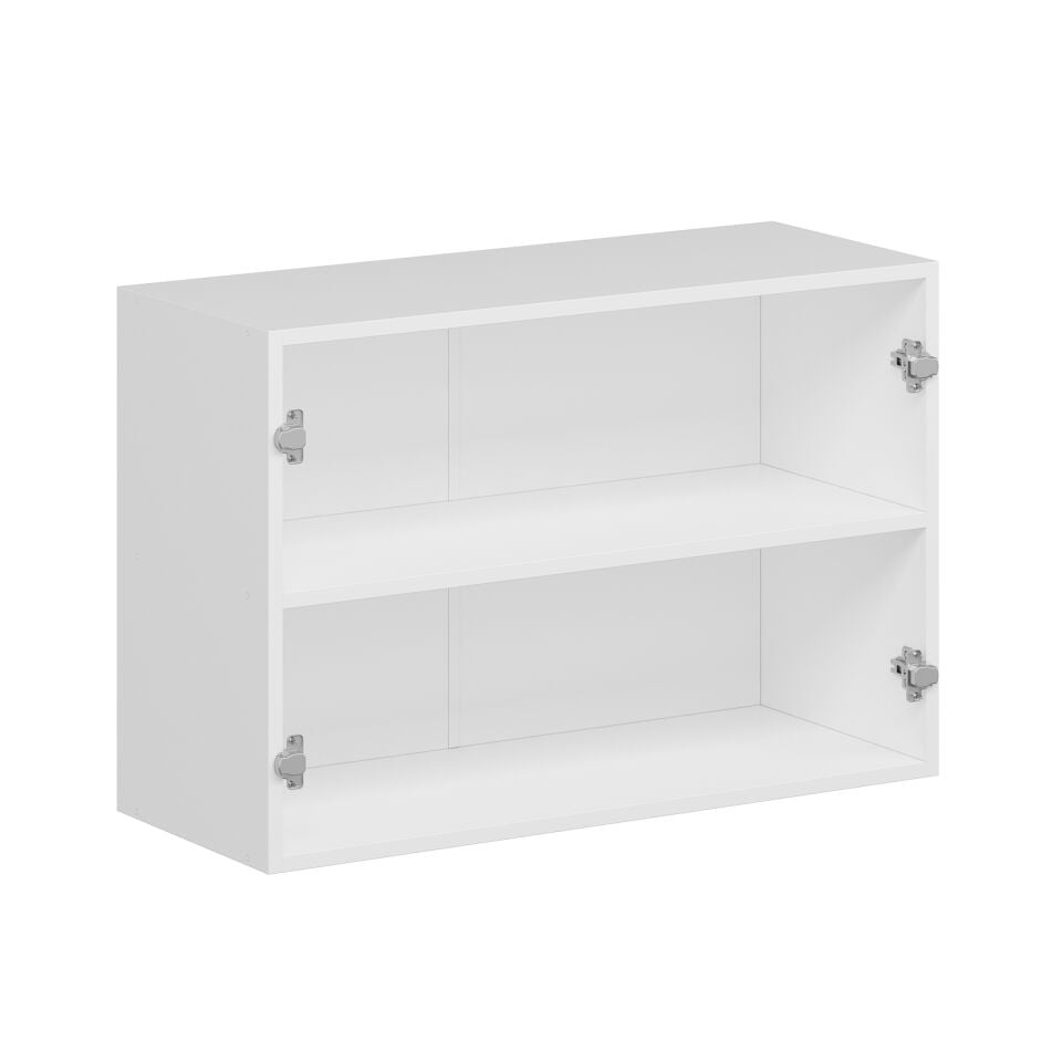 Alvinka Mutfak Modül Mbr_B Üst 2Dk1R 90-H60Cm Dolap Beyaz Beyaz