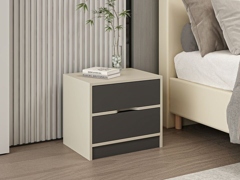 Silva Komodin 2C Kumtaşı Antrasit