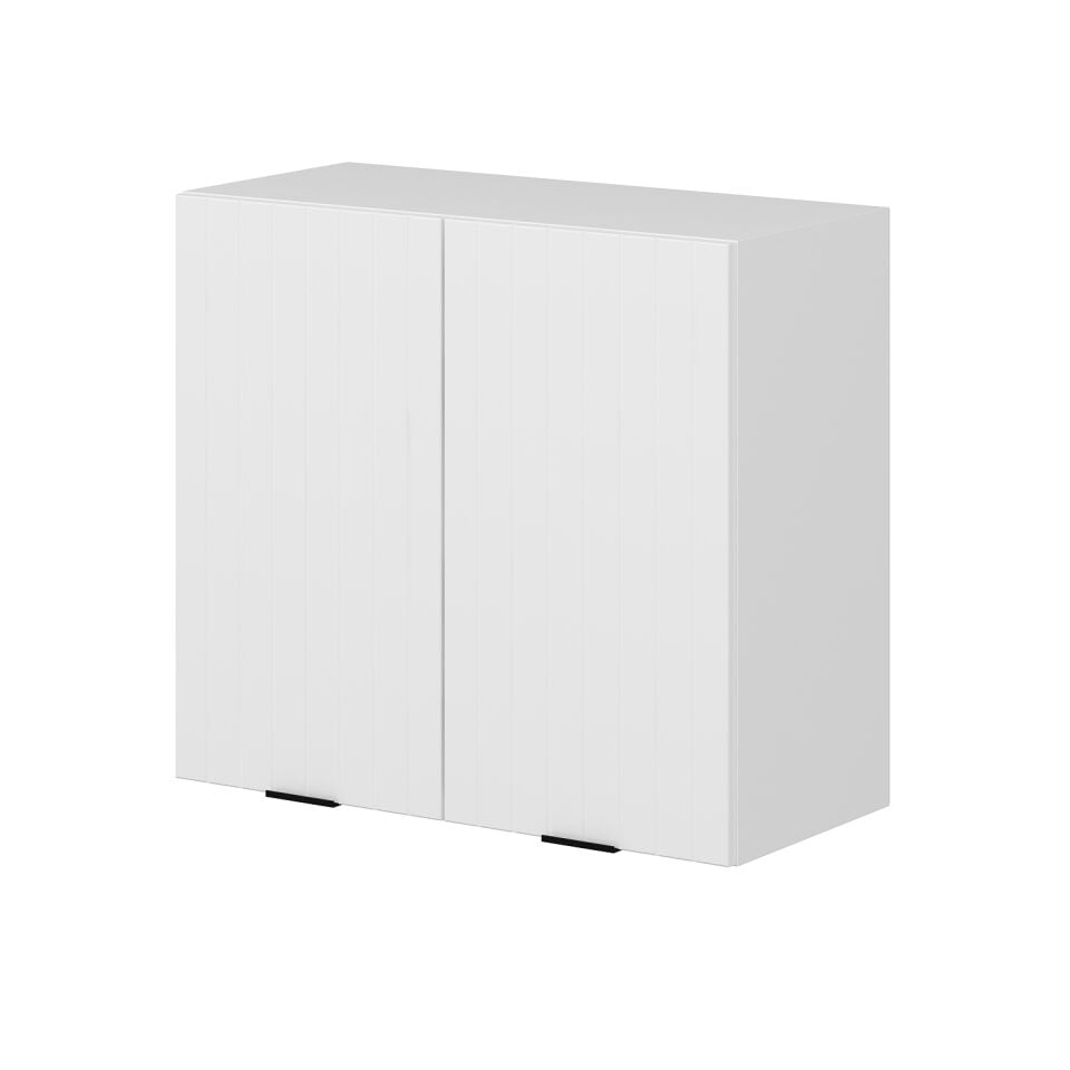 Alvinka Mutfak Modül Mbr_B Üst 2Dk1R 80-H72Cm Dolap Beyaz Beyaz