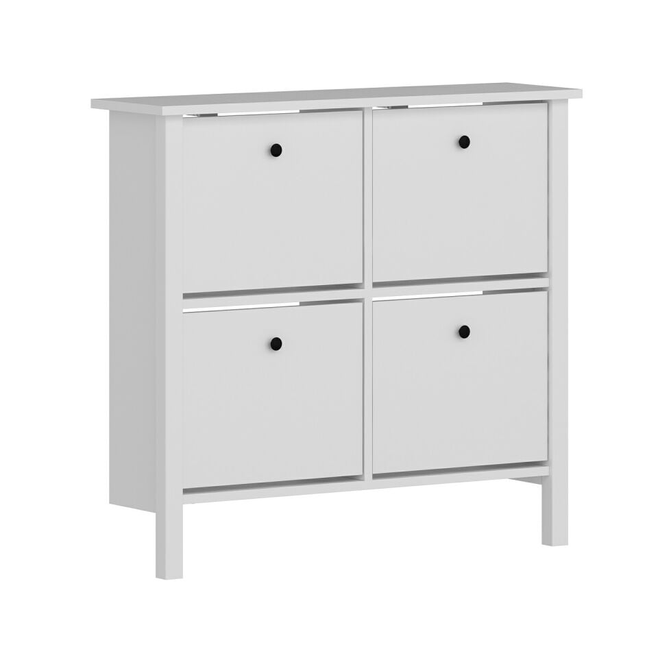 İnci Ayakkabılık 4K Düşer Profil Ayaklı-Beyaz