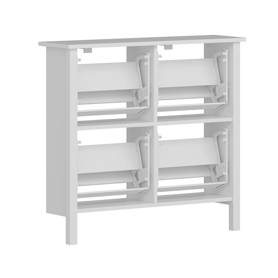 İnci Ayakkabılık 4K Düşer Profil Ayaklı-Beyaz