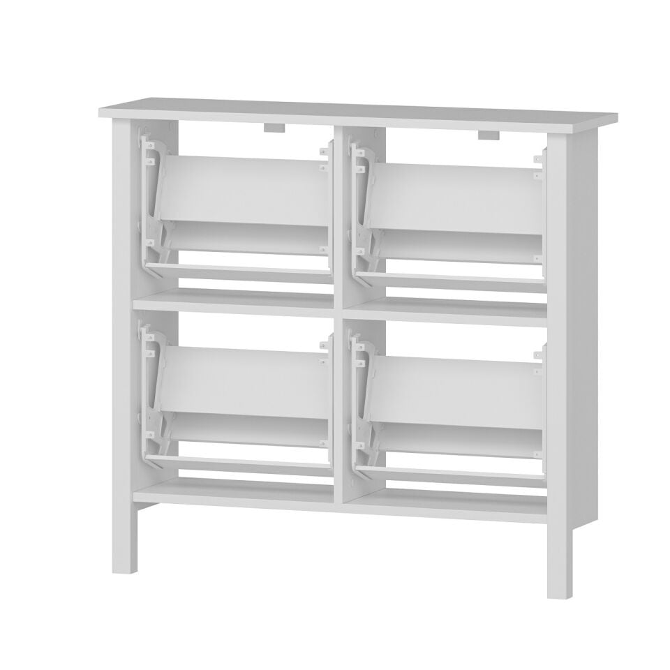 İnci Ayakkabılık 4K Düşer Profil Ayaklı-Beyaz