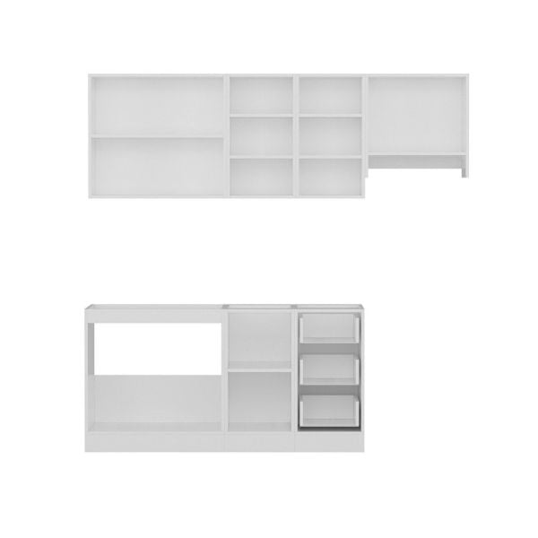 Minar 220 Cm Mutfak Dolabı Beyaz 220-B8