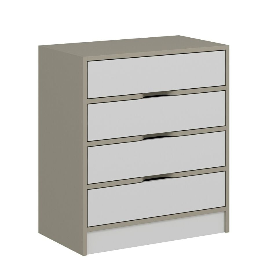 Silva Şifonyer 4C Kumtaşı Beyaz