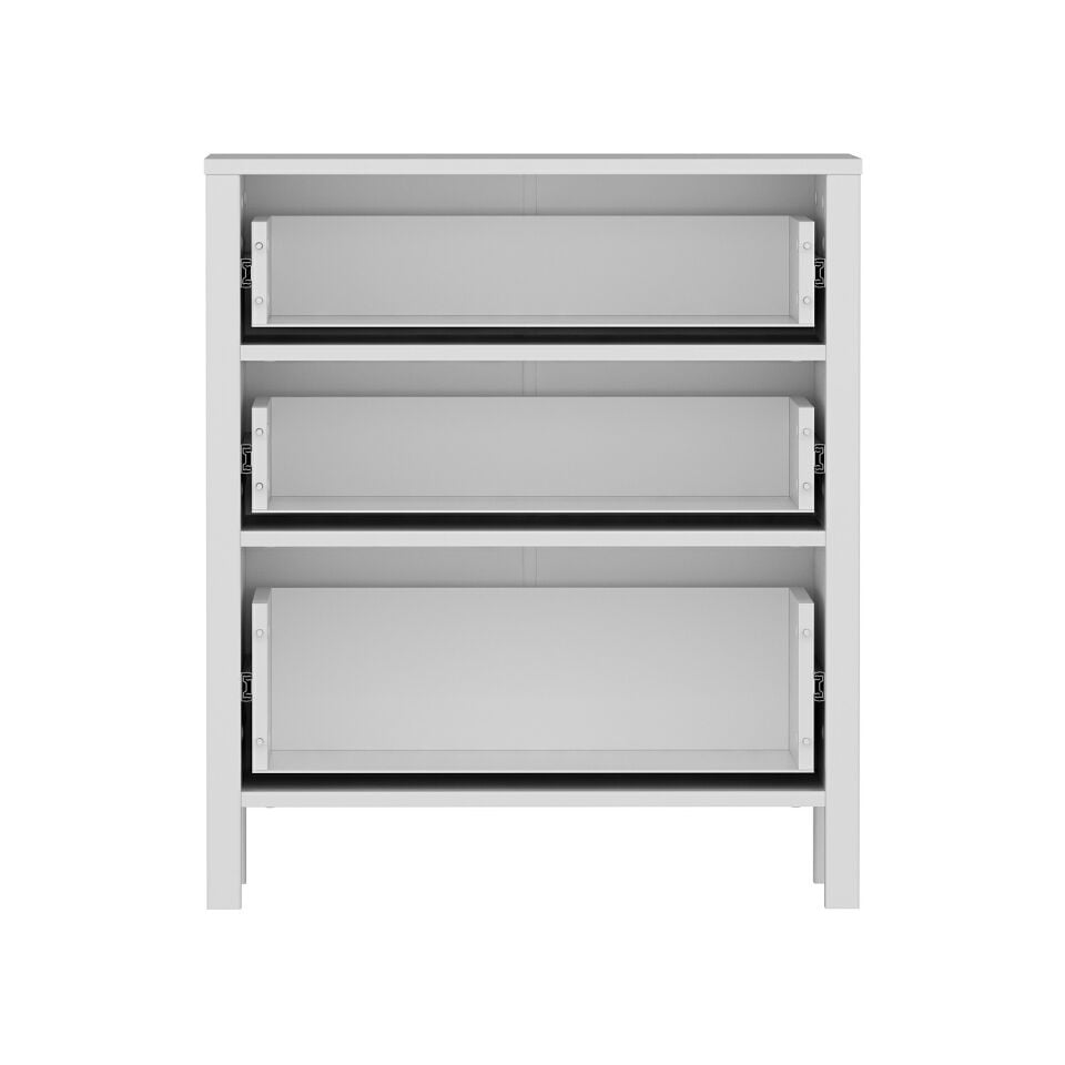 İnci 3C Şifonyer Profil Ayaklı-Beyaz