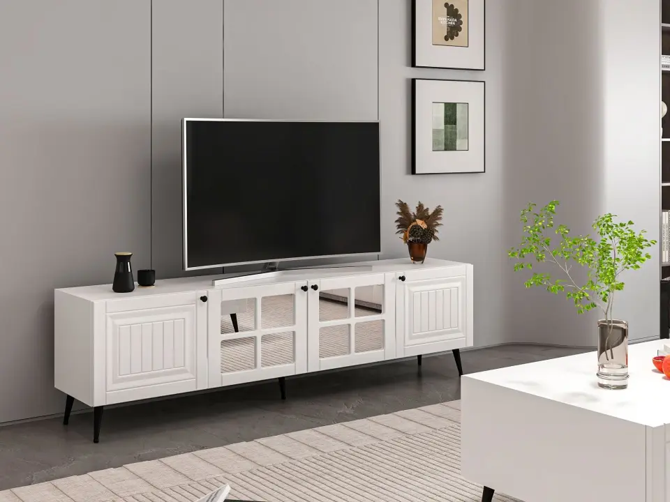 İlkbahar Tv Ünitesi Aynalı Kapak