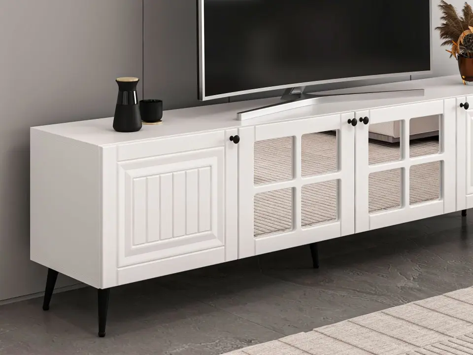 İlkbahar Tv Ünitesi Aynalı Kapak