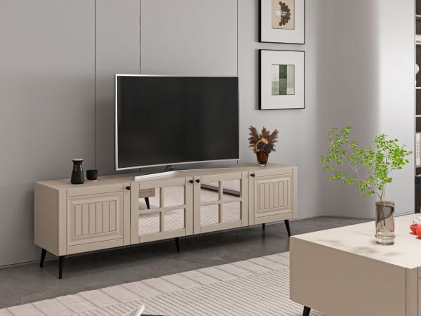 İlkbahar Tv Ünitesi Aynalı Kapak