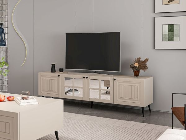 İlkbahar Tv Ünitesi Aynalı Kapak