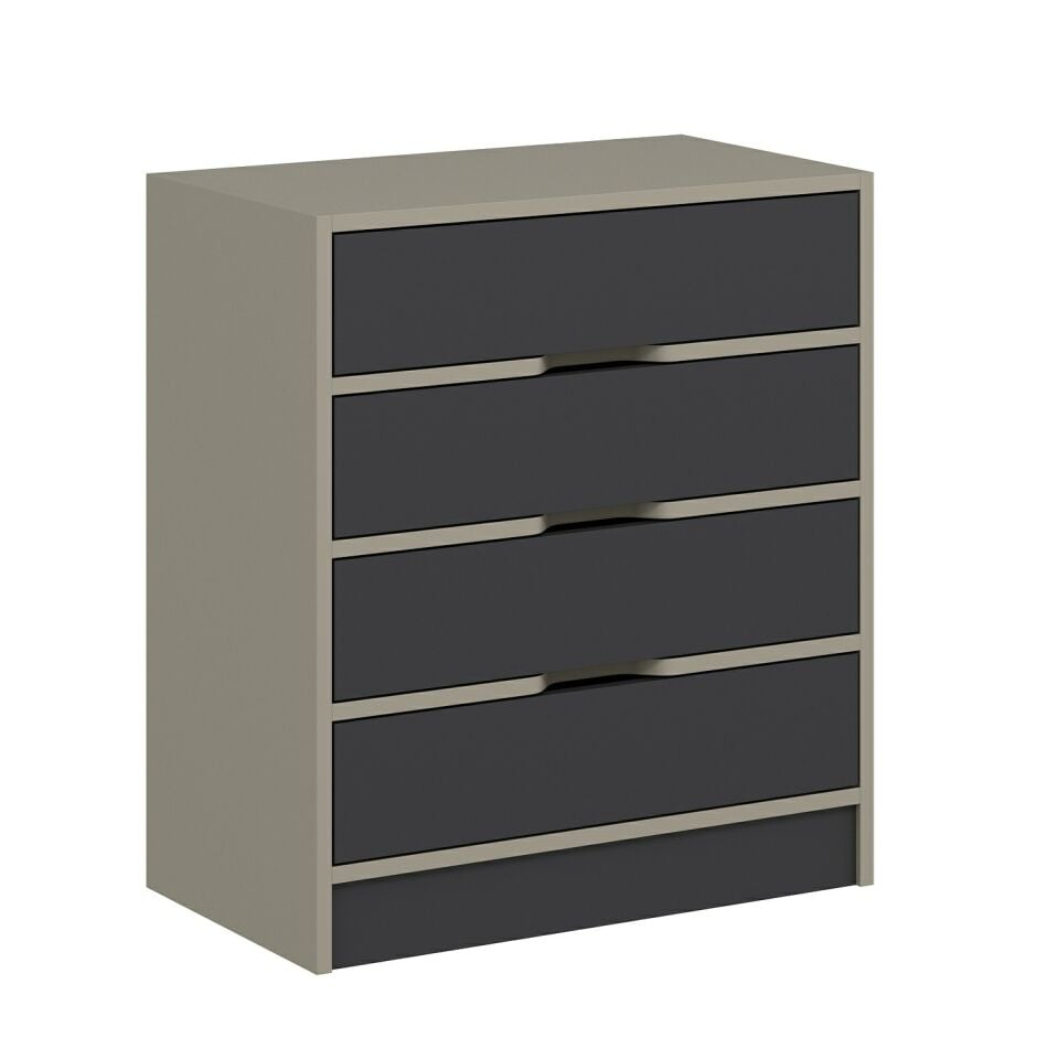 Silva Şifonyer 4C Kumtaşı Antrasit