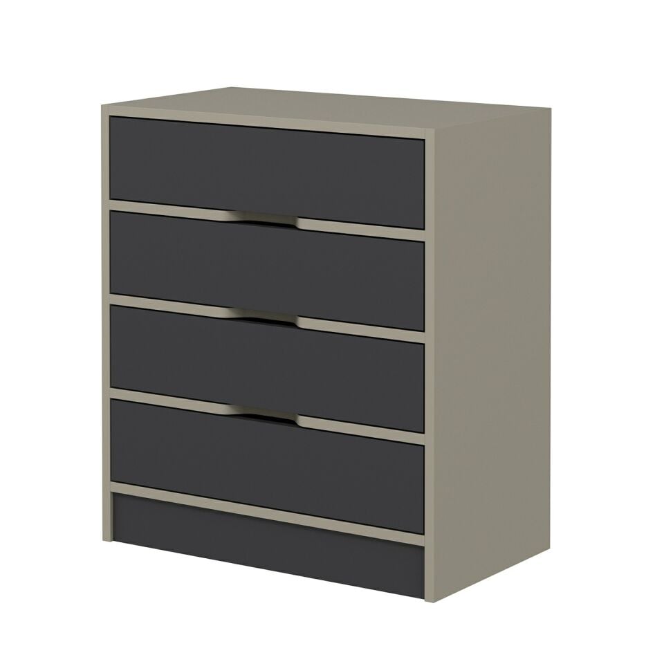 Silva Şifonyer 4C Kumtaşı Antrasit