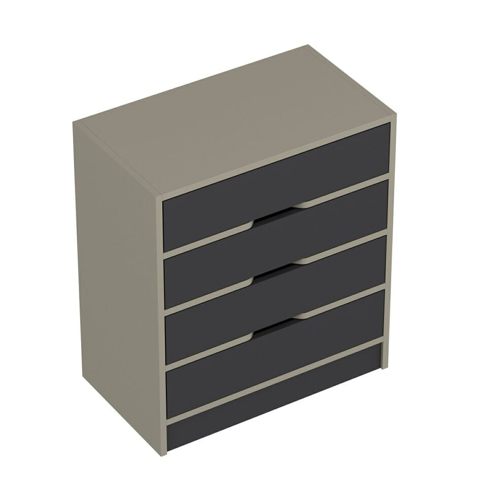 Silva Şifonyer 4C Kumtaşı Antrasit