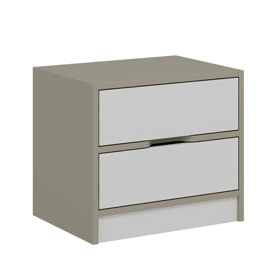 Silva Komodin 2C Kumtaşı Beyaz