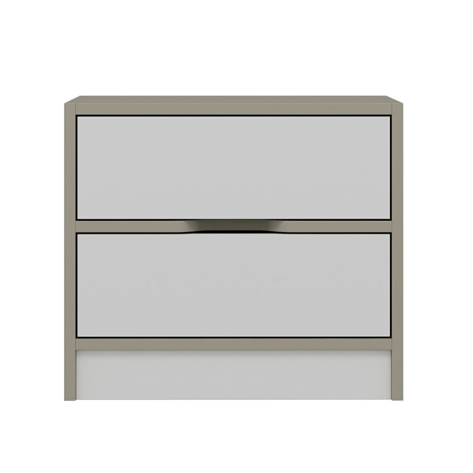 Silva Komodin 2C Kumtaşı Beyaz