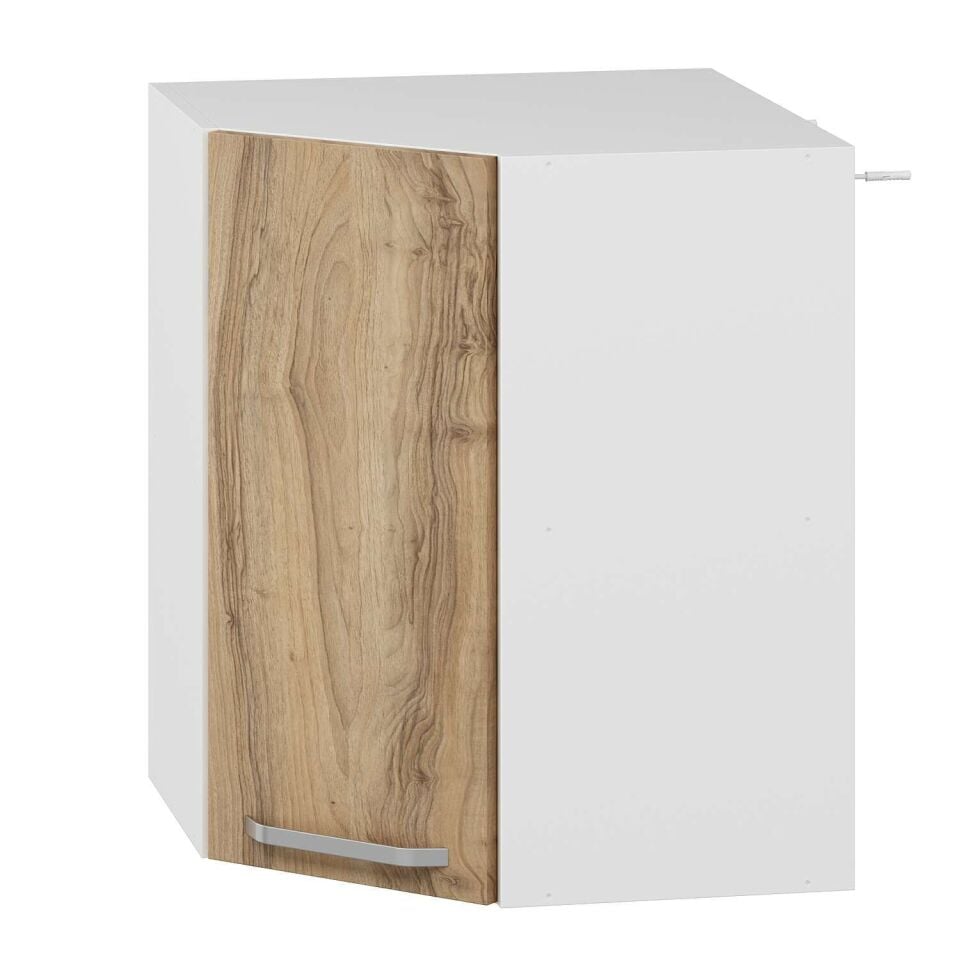 Alvinka Mutfak Modül Duz Üst 1Dk1R 60-H72Cm Köşe Dolap Beyaz Dore