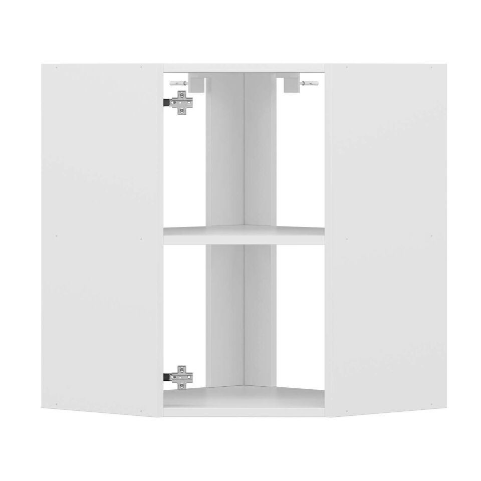 Alvinka Mutfak Modül Duz Üst 1Dk1R 60-H72Cm Köşe Dolap Beyaz Dore