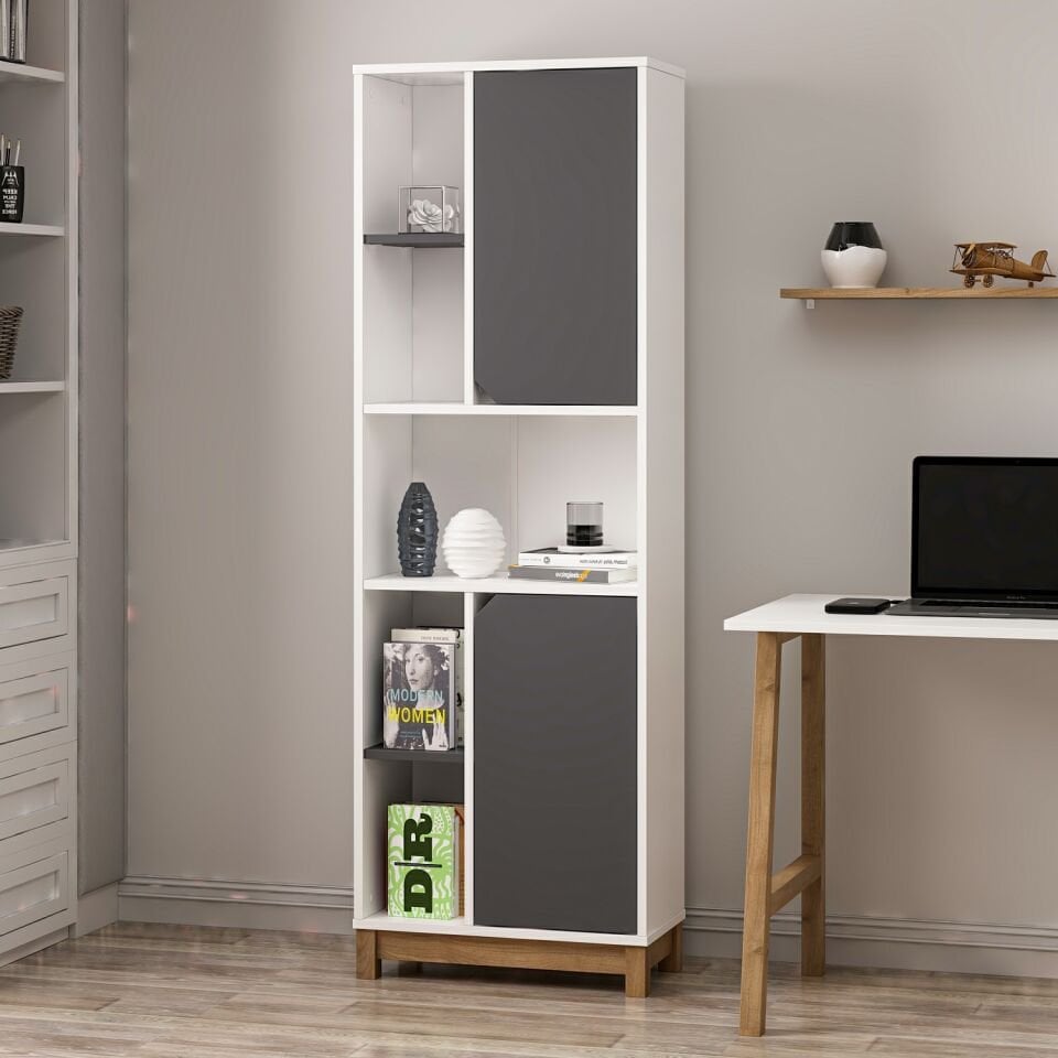 Venaro Büyük Kitaplık-Beyaz-Rahle-Buz Gri