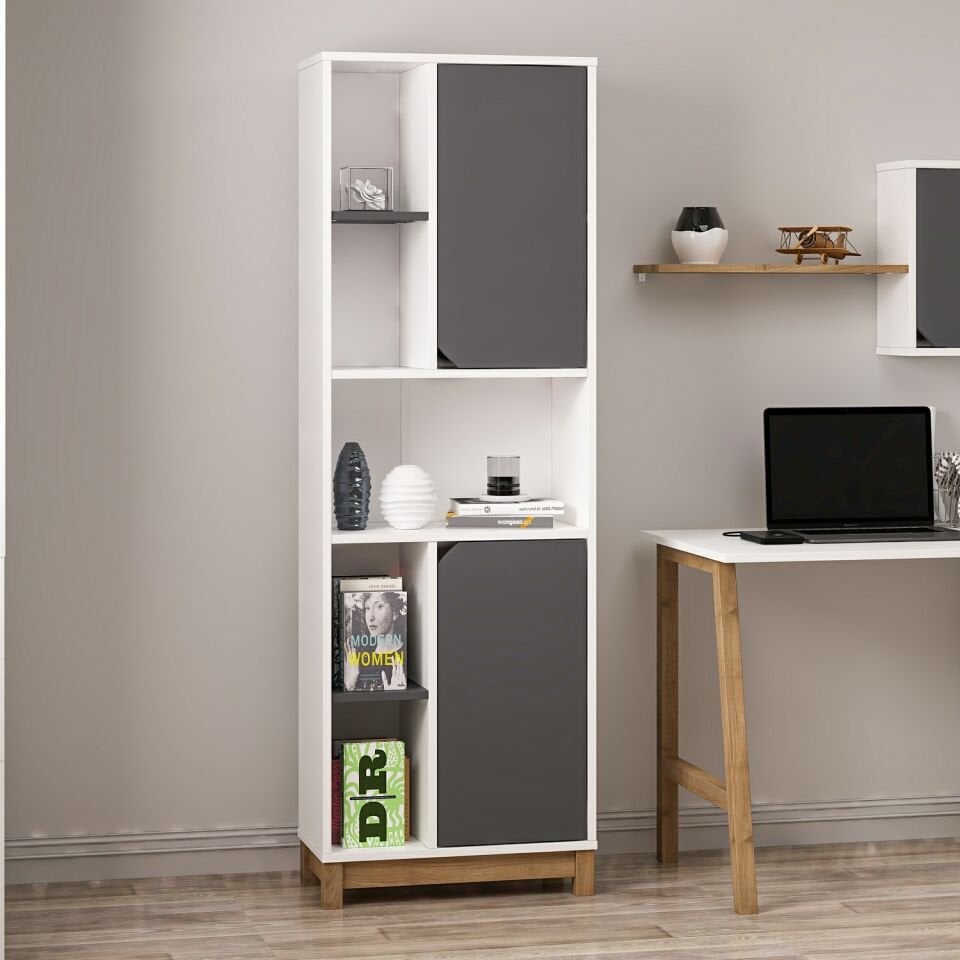 Venaro Büyük Kitaplık-Beyaz-Rahle-Buz Gri