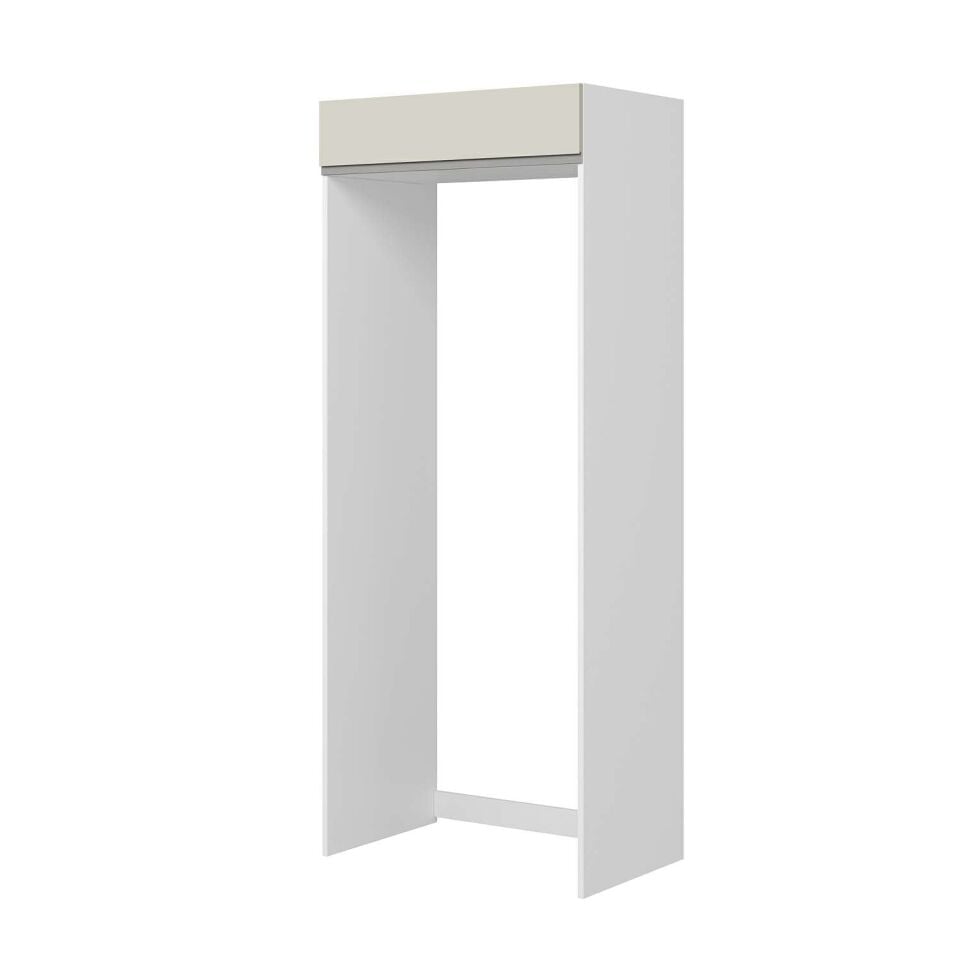 Alvinka Mutfak Modül Hg_J 90-H222Cm Buz Dolabı Beyaz Kumtası Mdf Gövde