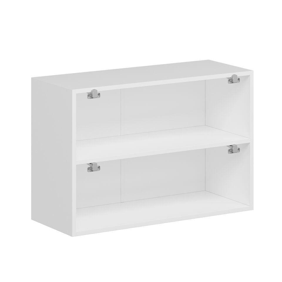 Alvinka Mutfak Modül Mbr_B Üst 2Yk1R 90-H60Cm Dolap Beyaz Antrasit Mdf