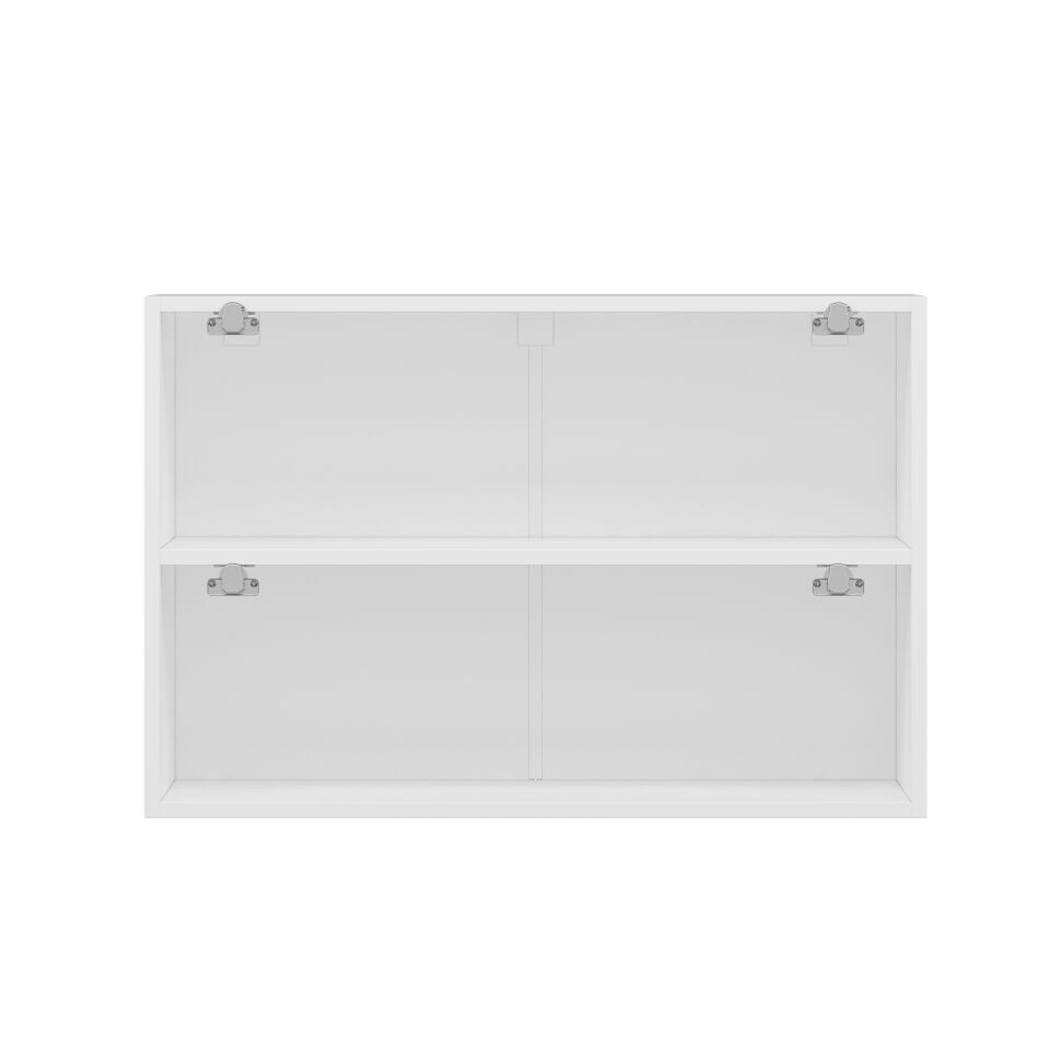 Alvinka Mutfak Modül Mbr_B Üst 2Yk1R 90-H60Cm Dolap Beyaz Antrasit Mdf