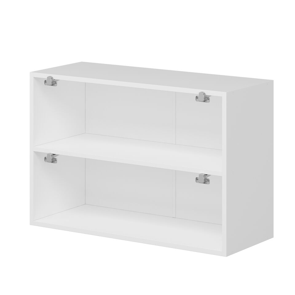 Alvinka Mutfak Modül Mbr_B Üst 2Yk1R 90-H60Cm Dolap Beyaz Antrasit Mdf