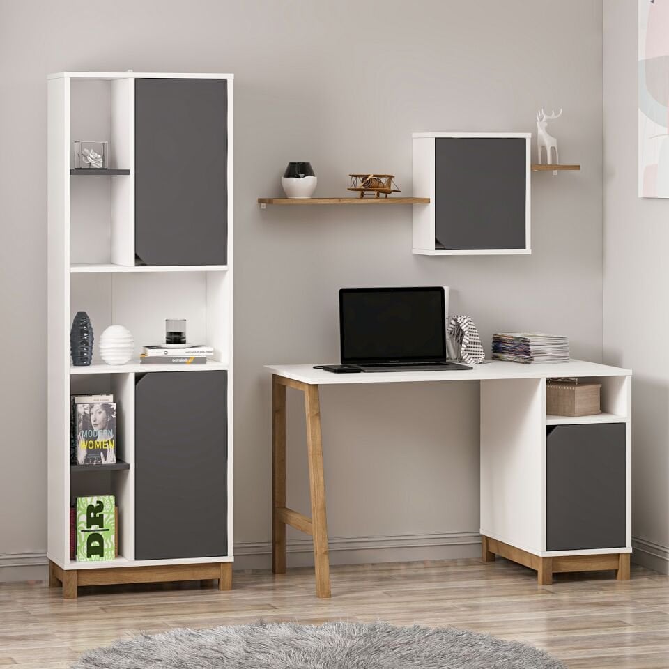 Venaro Set 1 (Masa+Büyük Kitaplık)