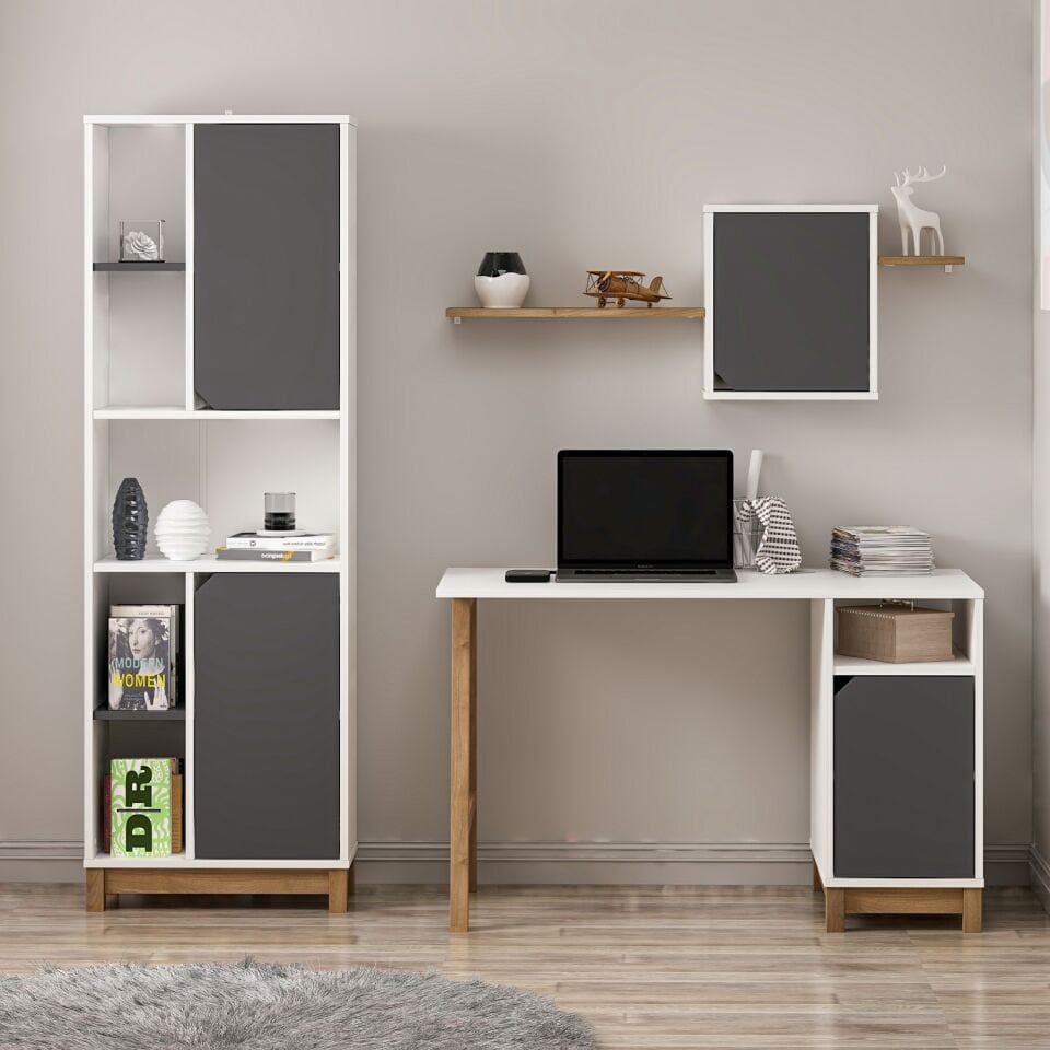 Venaro Set 1 (Masa+Büyük Kitaplık)