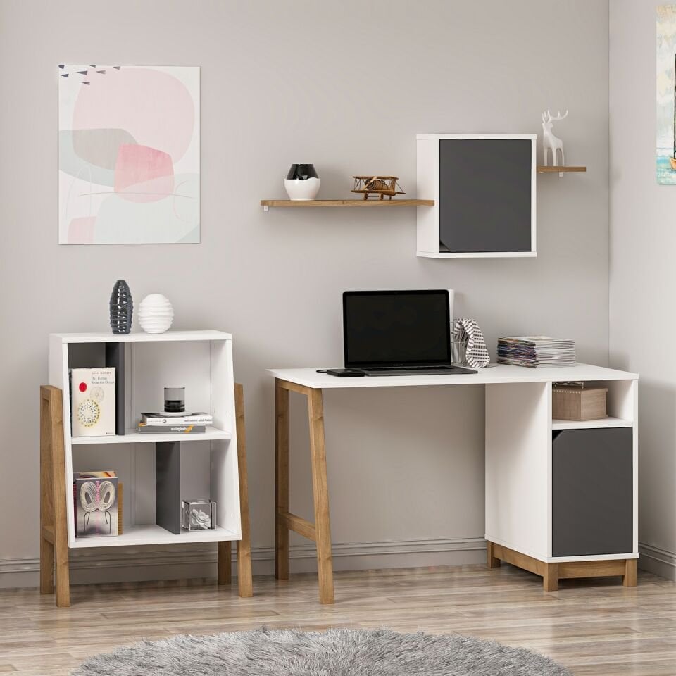 Venaro Set 2 (Masa+Küçük Kitaplık)