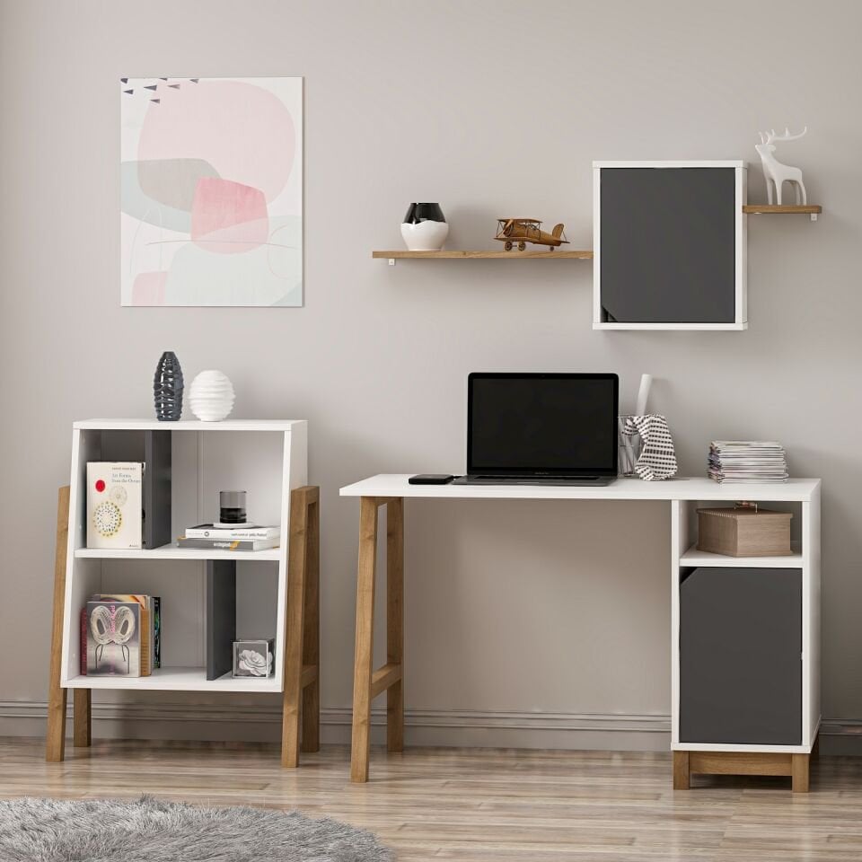 Venaro Set 2 (Masa+Küçük Kitaplık)