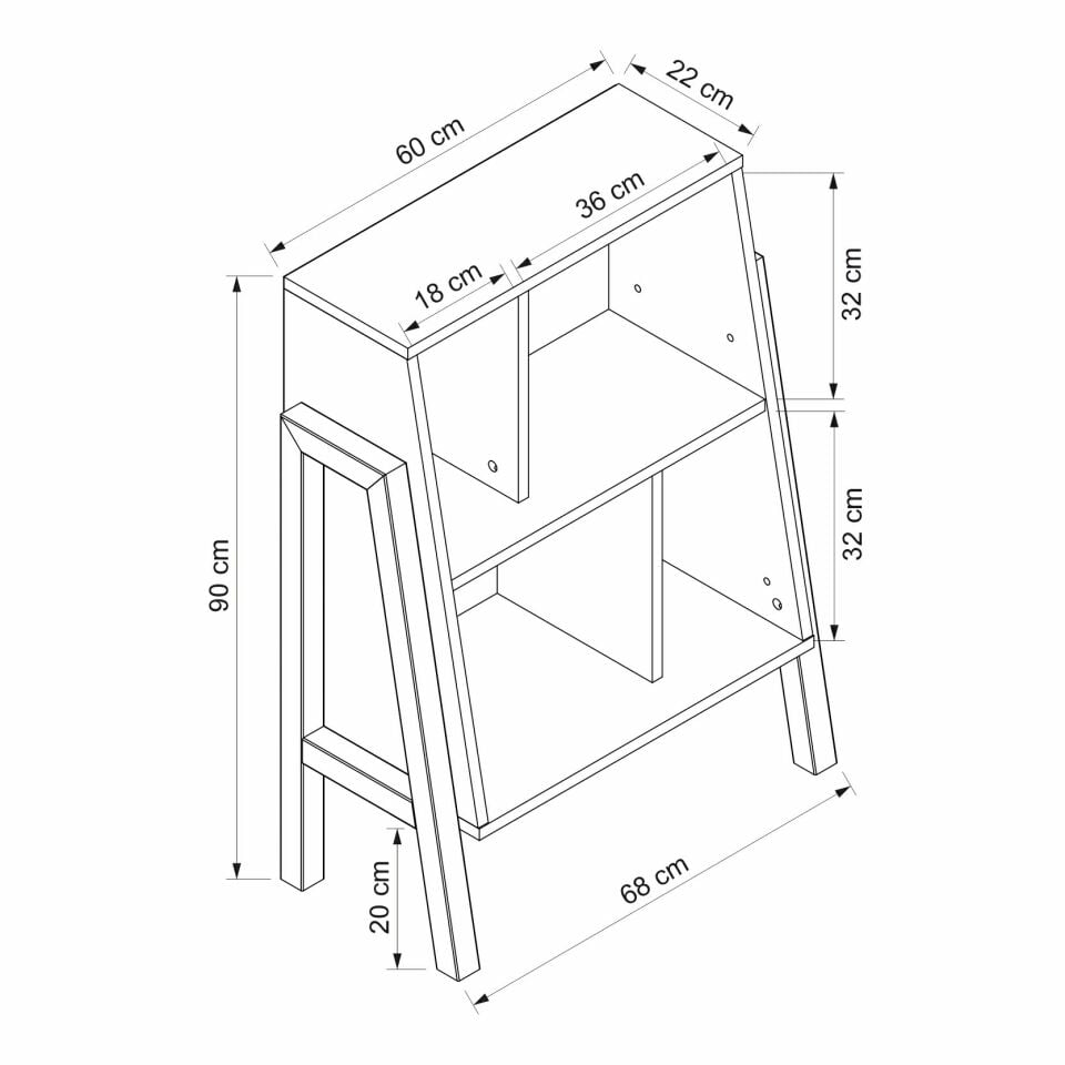 Venaro Set 2 (Masa+Küçük Kitaplık)