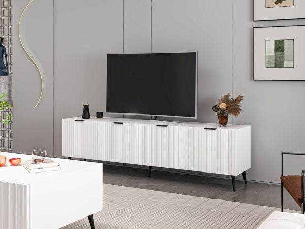 Plus Tv Ünitesi Beyaz/Beyaz
